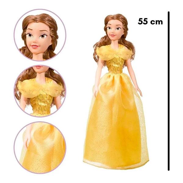 Imagem de Boneca de Vinil - 55 cm - Mini My Size - Disney - Bela - Baby Brink