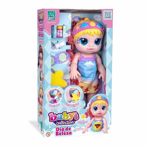 Imagem de Boneca de Vinil - Babys Collection - Dia de Beleza Loira - Super Toys