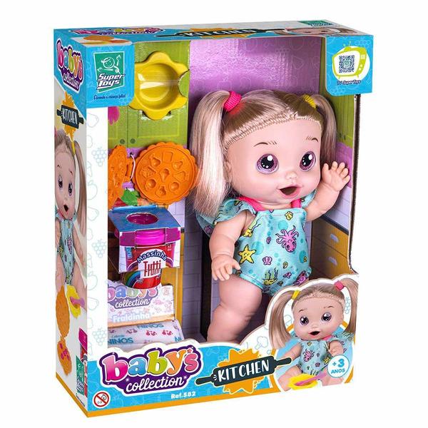 Imagem de Boneca de Vinil - Babys Collection - Kitchen Papinha - Super Toys