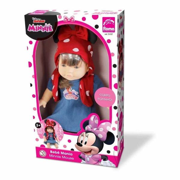 Imagem de Boneca de Vinil - Bebê Mania - Disney - Minnie Mouse - Roma