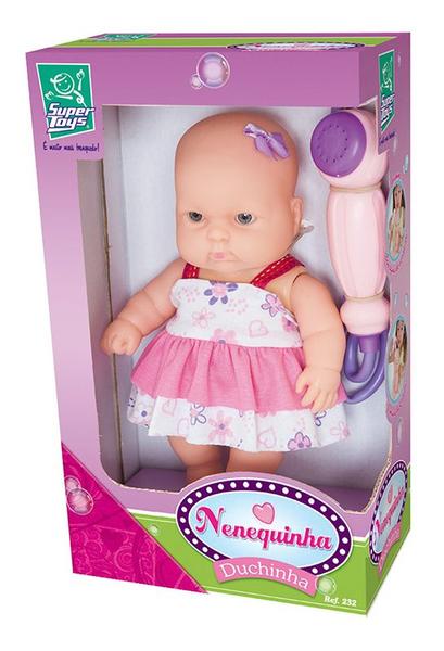 Imagem de Boneca de Vinil - Clássica - Bebê Nenequinha - Duchinha - Super Toys