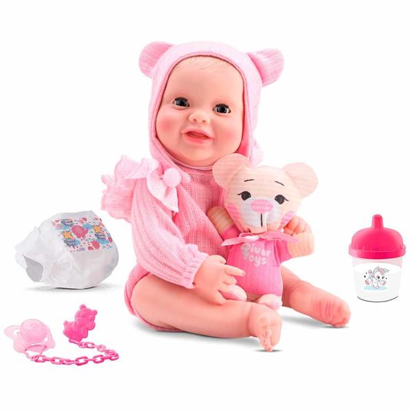 Imagem de Boneca de Vinil - Diver New Born Unique - Body Rosa - Divertoys