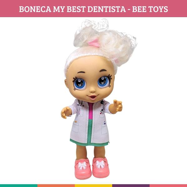 Imagem de Boneca Dentista My Best Ensina Cuidar dos Dentinhos Bee Toys