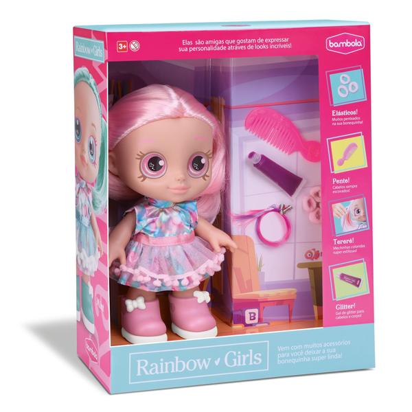 Imagem de Boneca Descolada Com Acessórios Rainbow Girls Cherry 732 - Bambola