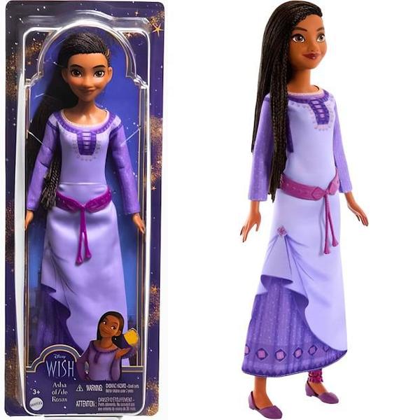 Imagem de Boneca Disney Asha De Rosas Filme Wish HPX23 Mattel