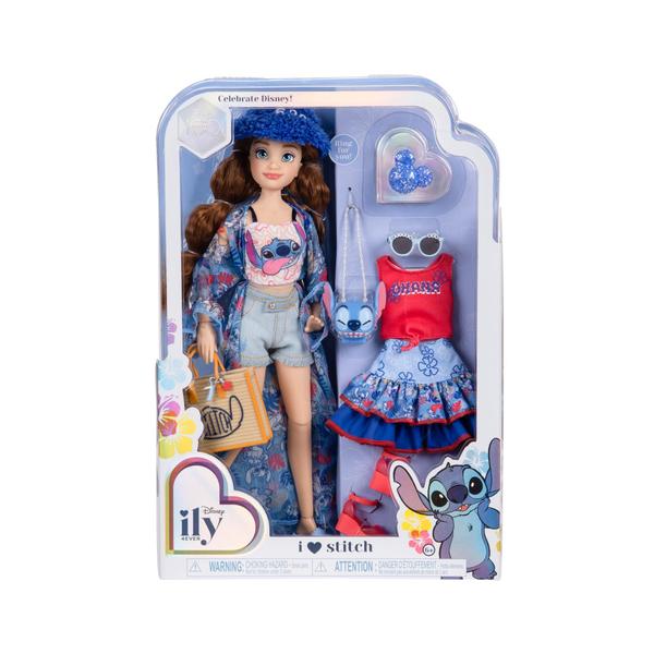 Imagem de Boneca Disney ILY 4ever Disney 100 Stitch 29 cm com roupas e anel