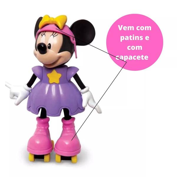 Imagem de Boneca Disney Junior Minnie Patinadora Elka