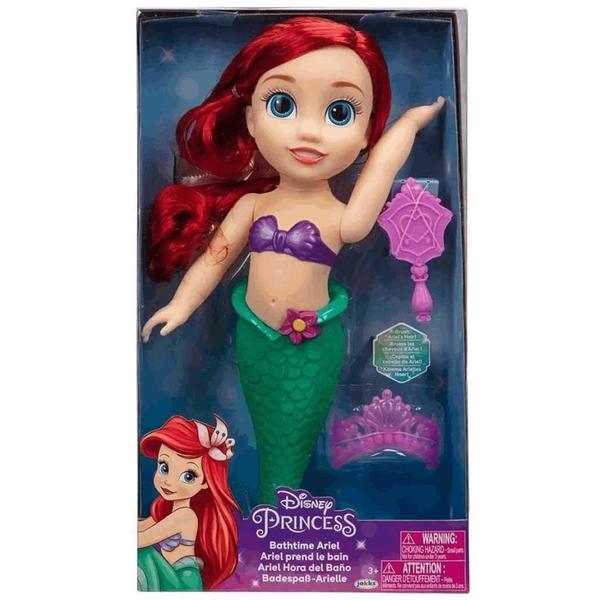 Imagem de Boneca Disney Princesa Ariel Pequena Sereia Hora Do Banho