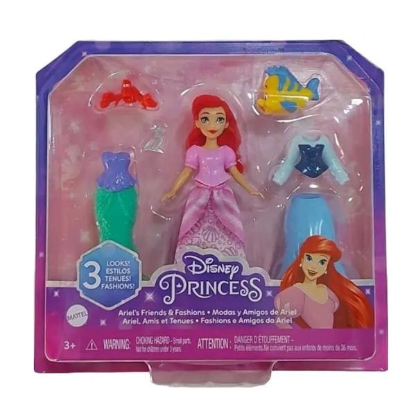 Imagem de Boneca Disney Princesa Fashions e Amigos da Ariel - Mattel