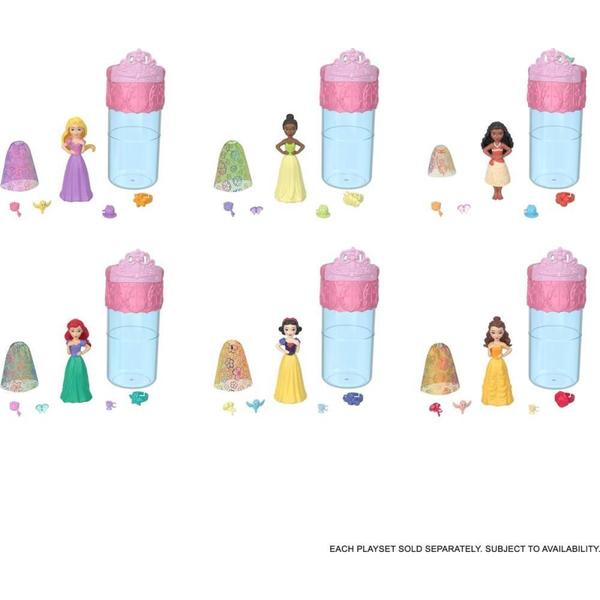 Imagem de Boneca Disney Princesa Mini Color Reveal 3 Caixa com 4 Unidades