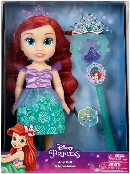 Imagem de Boneca Disney Princesas Ariel c/ Varinha e Coroa - Multikids