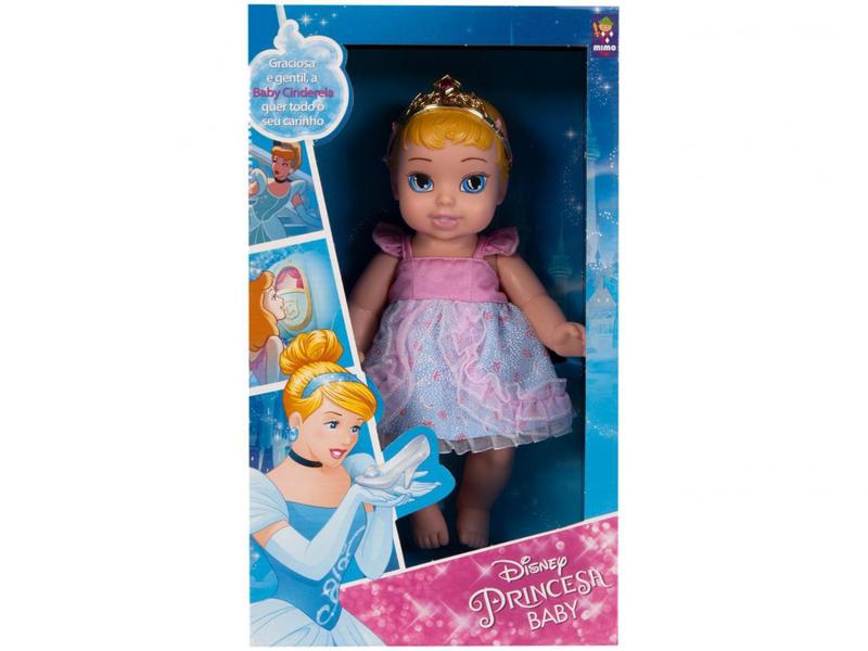 Imagem de Boneca Disney Princesas Baby Luxo Cinderela - Mimo Toys