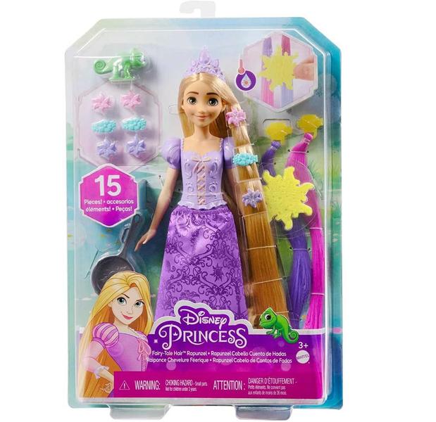 Imagem de Boneca Disney Princesas Rapunzel Cabelo de Contos de Fada Hasbro