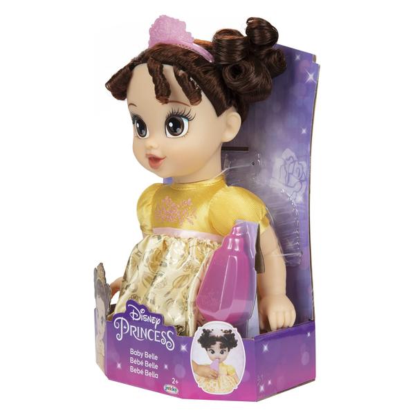 Imagem de Boneca Disney Princess Belle com mamadeira e tiara