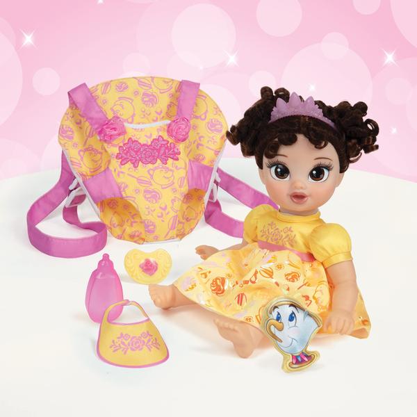 Imagem de Boneca Disney Princess Belle com tiara, porta-malas e muito mais