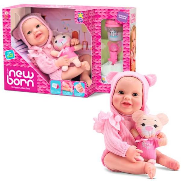 Imagem de Boneca Diver New Born Unique Collection Body Rosa Divertoys