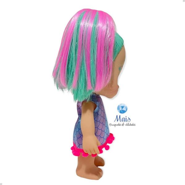 Imagem de Boneca Diver Surprise 3 Saquinhos Sapato Tiara Chaveiro 27cm