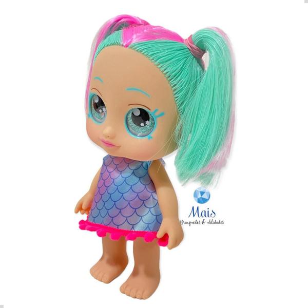 Imagem de Boneca Diver Surprise 3 Saquinhos Sapato Tiara Chaveiro 27cm