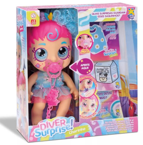 Imagem de Boneca Diver Surprise Baby Mama E Chora 8235 - Divertoys