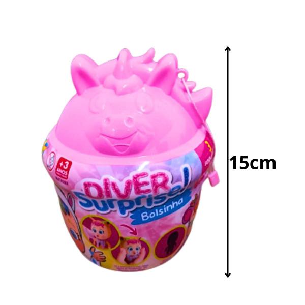 Imagem de Boneca Diver Surprise Com Acessórios Infantil Mama E Chora De Verdade Bolsinha 3 Surpresas Em Vinil Divertoys