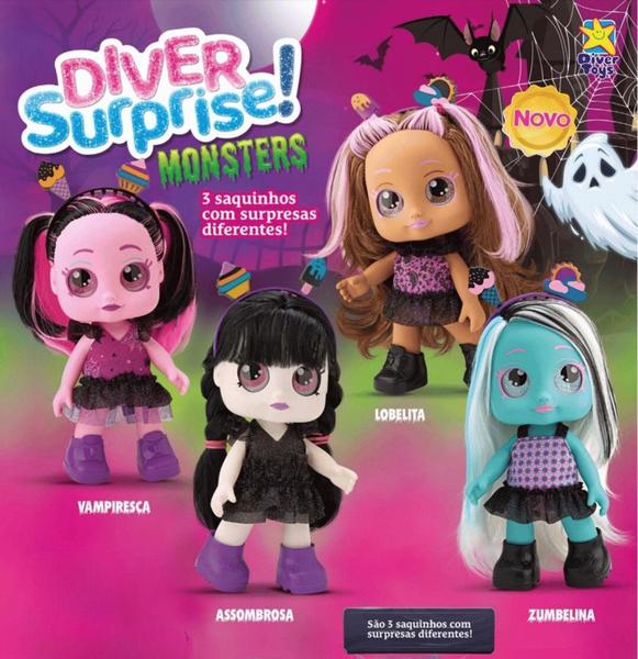 Imagem de Boneca Diver Surprise Monster Lobinha - Lobelita - Divertoys