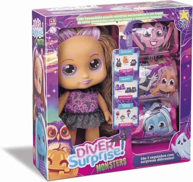 Imagem de Boneca Diver Surprise Série Monsters Lobelita Divertoys