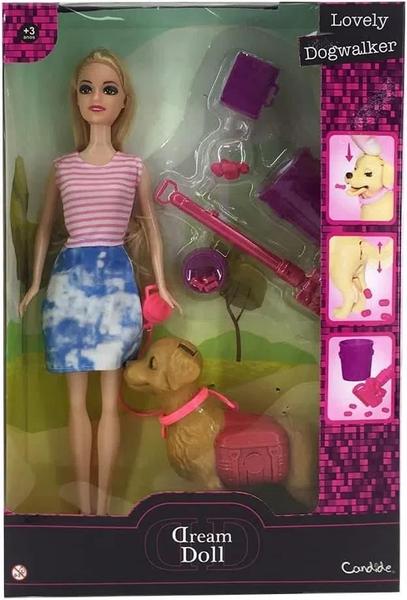 Boneca Dream Doll Loira Lovey Caminhada com o Pet - Candide 2926 Imagem de Boneca Dream Doll Loira Lovey Caminhada com o Pet - Candide 2926