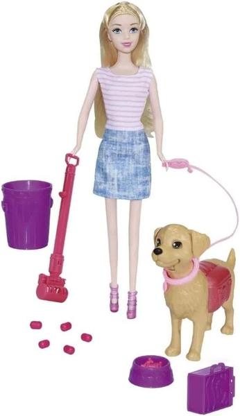 Boneca Dream Doll Loira Lovey Caminhada com o Pet - Candide 2926 Imagem de Boneca Dream Doll Loira Lovey Caminhada com o Pet - Candide 2926