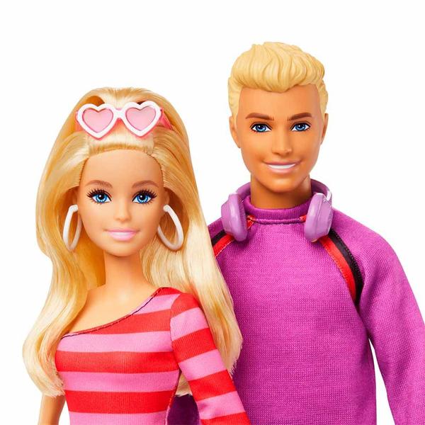 Imagem de Boneca e Boneco - Barbie 65 anos - Barbie e Ken Patinadores - Mattel