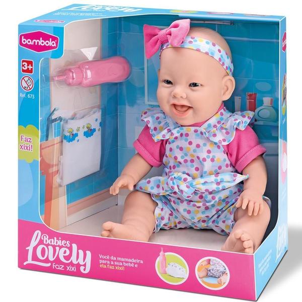 Imagem de Boneca Estilo Reborn Lovely Babies Faz Xixi - Bambola - 769