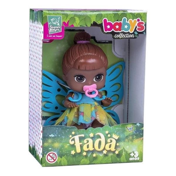 Imagem de Boneca Fada Fadinha Negra Alive Babys Collection Supertoys