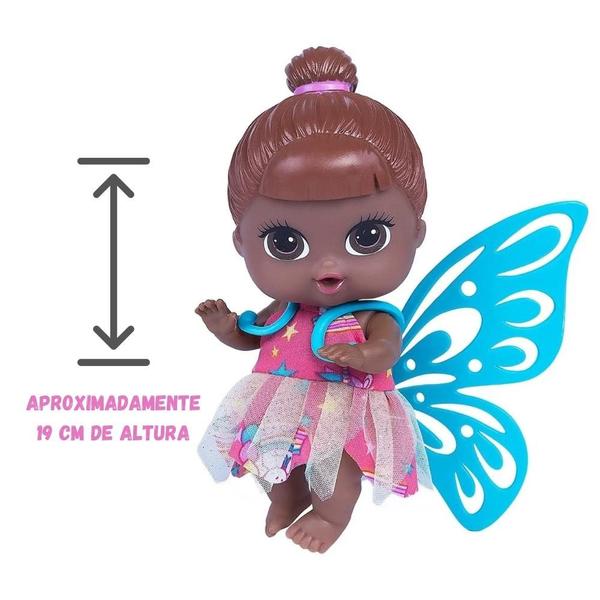 Imagem de Boneca Fada Fadinha Negra Alive Babys Collection Supertoys