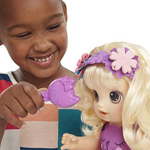 Imagem de Boneca falante Baby Alive Snip ân Style Baby Blonde Hair com franja que cresce, depois fica mais curta, boneca de brinquedo para crianças a partir de 3 anos