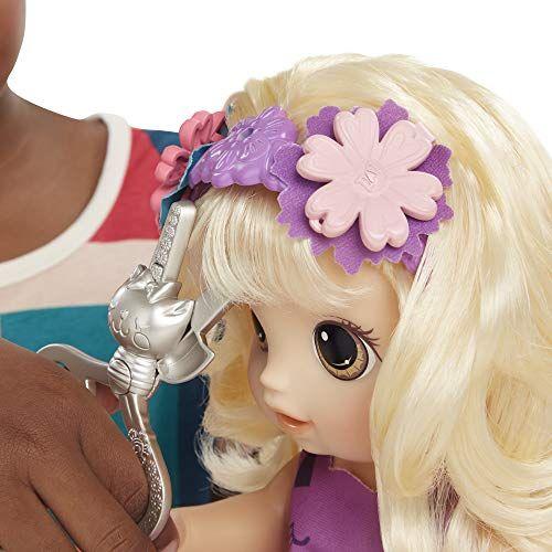 Imagem de Boneca falante Baby Alive Snip ân Style Baby Blonde Hair com franja que cresce, depois fica mais curta, boneca de brinquedo para crianças a partir de 3 anos