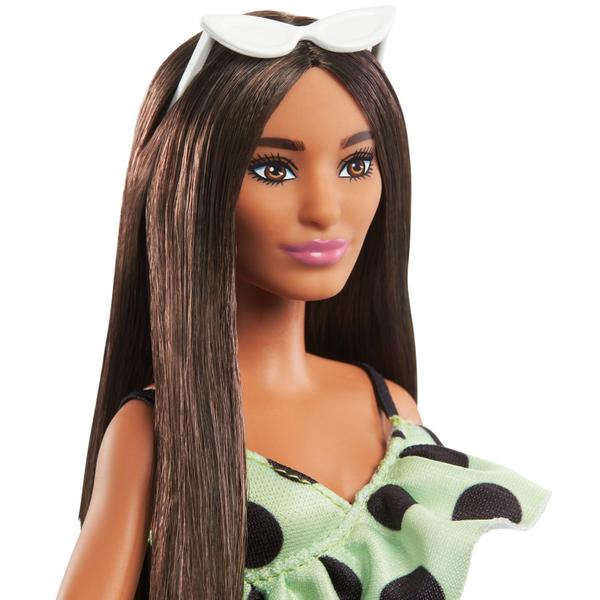 Imagem de Boneca fashion Barbie Fashionistas 200 com cabelo castanho