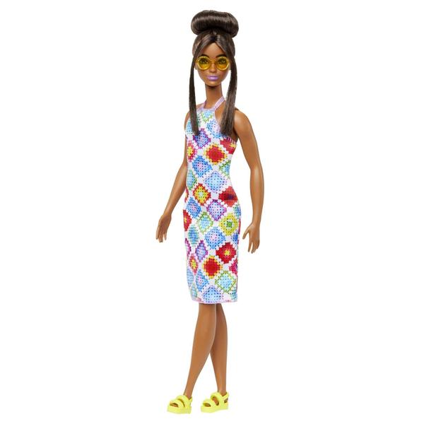 Imagem de Boneca fashion Barbie Fashionistas 210 com cabelo castanho