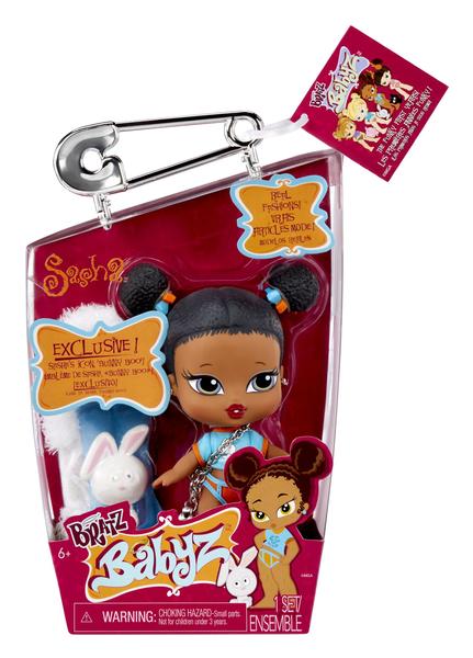 Imagem de Boneca fashion Bratz Babyz Sasha com moda real e animal de estimação