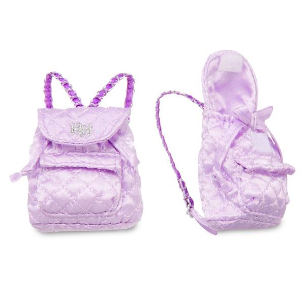 Imagem de Boneca Fashion Roxa de 9 Polegadas com Acessórios e Mochila que Abre e Fecha - Ótimo Presente para Crianças de 6 a 12 Anos e Colecionadores