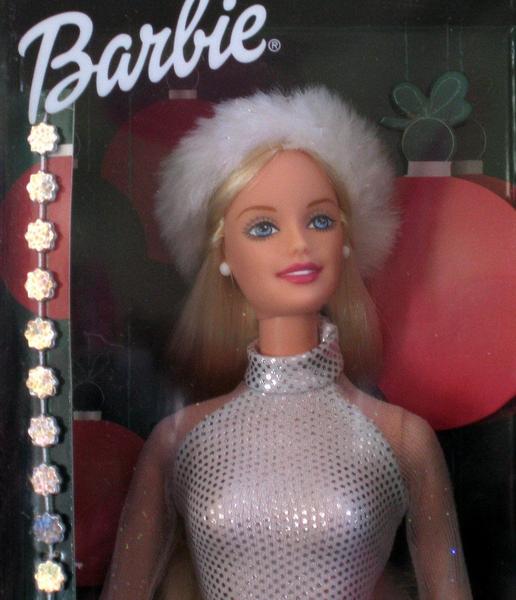 Imagem de Boneca Festejo Natal Barbie com pulseira brilhante