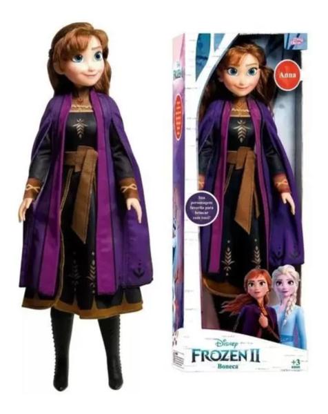 Imagem de Boneca Frozen  Anna Disney 55cm Gigante Original Novabrink