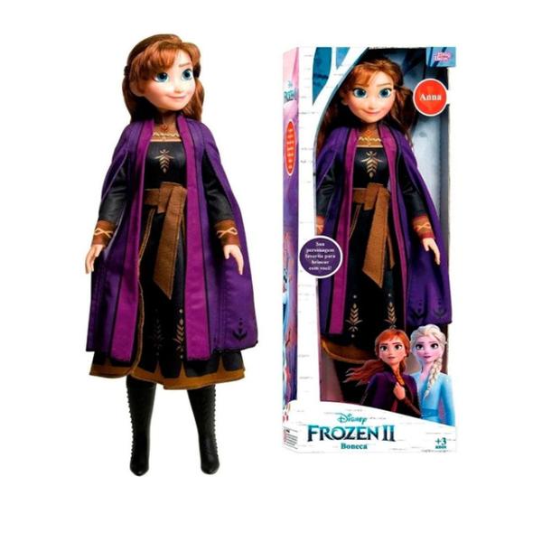 Boneca Frozen Articulada Anna 53cm Baby Brink Imagem de Boneca Frozen Articulada Anna 53cm Baby Brink