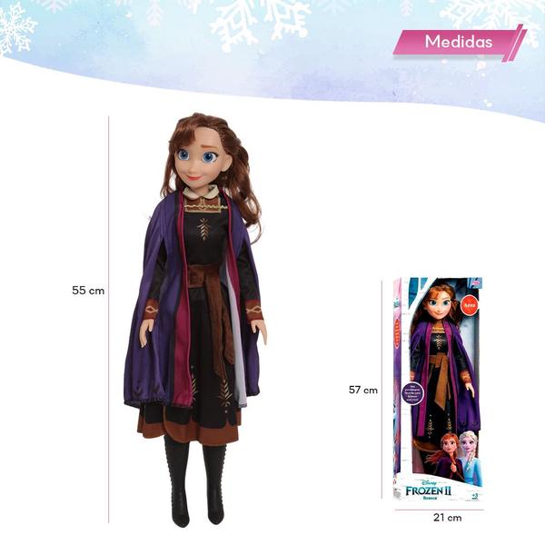 Imagem de Boneca Frozen Grande Anna 100% Vinil Filme Criança Coleção