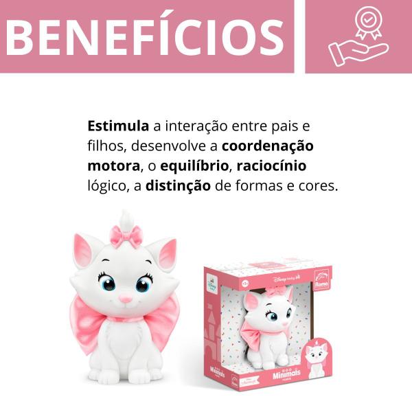 Imagem de Boneca Gata Marie Baby Disney Vinil 15cm Minimals Super Fofa - Roma