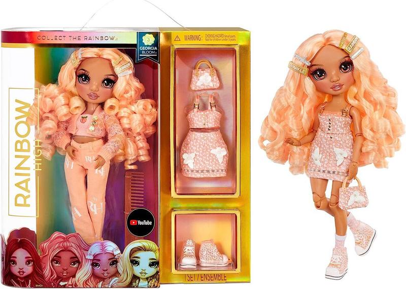 Imagem de Boneca Georgia Bloom Rainbow High Com Acessórios - MGA