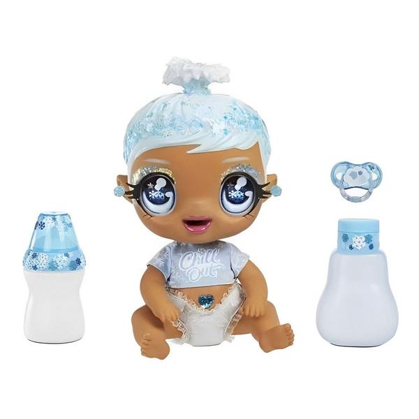 Imagem de Boneca Glitter Babyz Snow Azul Com Acessórios 574859 - MGA