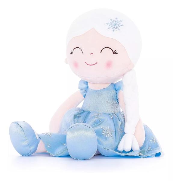 Imagem de Boneca Gloveleya Princesa Elsa 40 Cm + Sacola By Metoo - Original