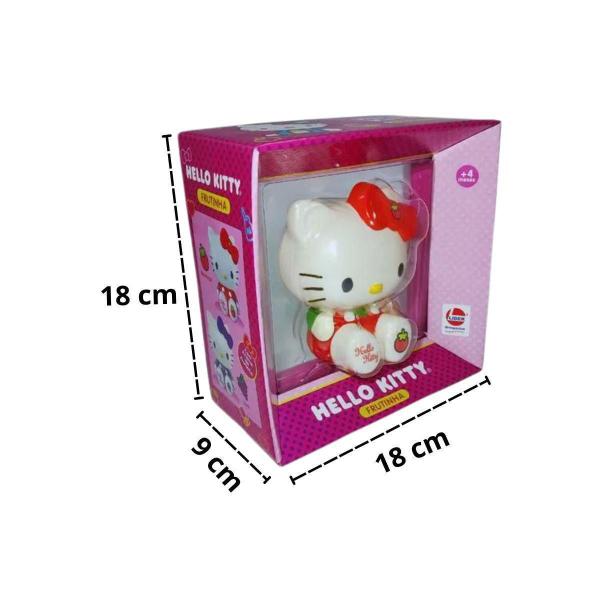 Imagem de Boneca Hello Kitty Morango Frutinha Com Aroma Em Vinil Lider