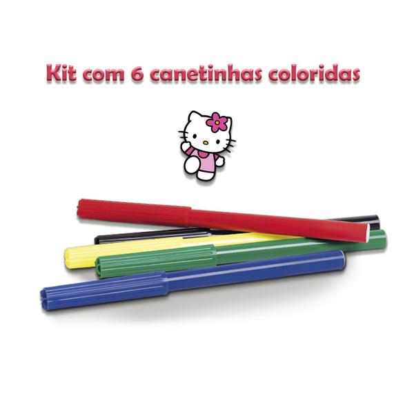 Imagem de Boneca Hello Kitty Para Colorir Com Canetinhas Para Pintar