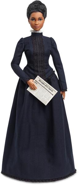 Imagem de Boneca Ida B. Wells Barbie Inspiradora Vestido Azul, Jornal - Presente Colecionadores - Crianças 6+