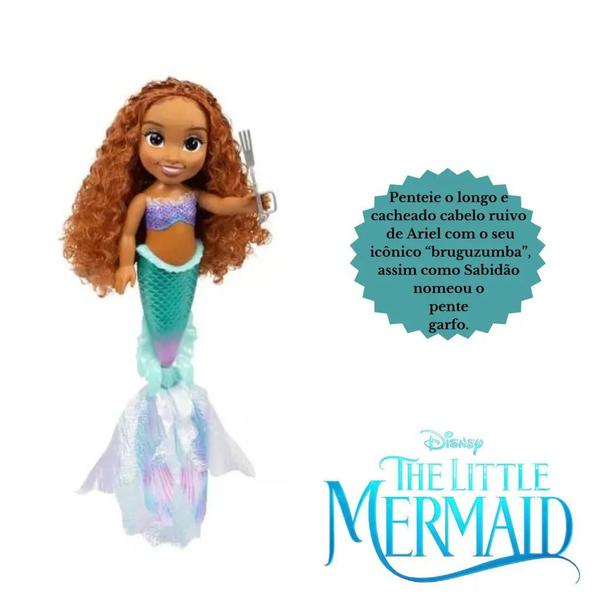 Imagem de Boneca Infantil A Pequena Sereia 37cm  - Ariel - Live Action - Sunny